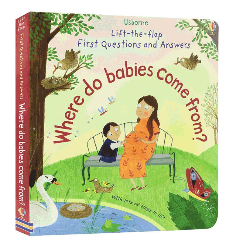 英文原版性教育生命启蒙认知Where Do Babies Come From妈妈 宝宝我从哪里来 纸板翻翻书儿童亲子科普百科幼儿绘本6-9岁