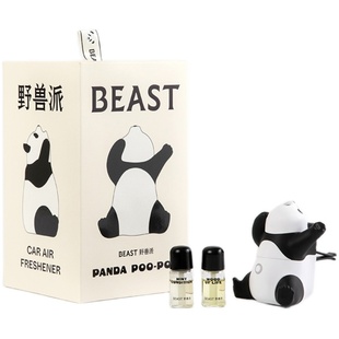 【新年礼物】野兽派熊猫噗噗打哈欠汽车出风口内饰车载香薰生日