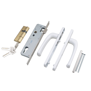 金刚网纱门锁把手断桥铝门锁85高低门把手108金钢纱门锁92门拉手