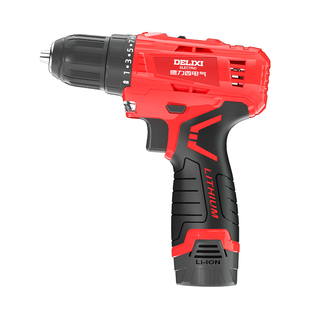 德力西电气锂电钻手电钻电动工具家用螺丝刀35Nm大扭矩钻墙打孔