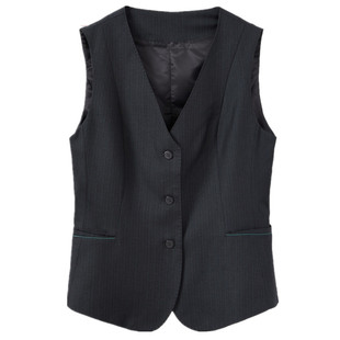 农行工作服女马甲农业银行新行服马夹灰色条纹农行褂子背心行服