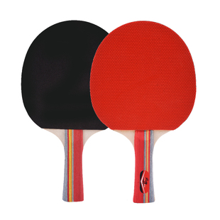 包邮长柄横拍正品战甲2155双面正反胶乒乓球拍赠三个乒乓球