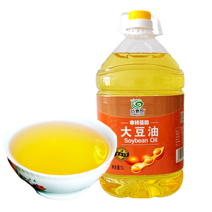 沽源县谷麦郎大豆油5L/桶一级非转基因大豆油食用油