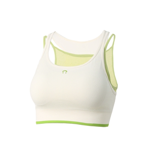 JSC健身训练运动文胸中强度防震可拆卸杯垫假两件背心工字背凉感