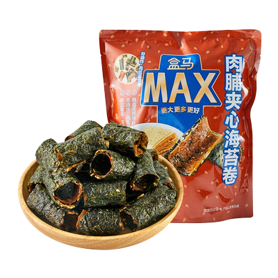 盒马MAX肉脯夹心海苔卷158g