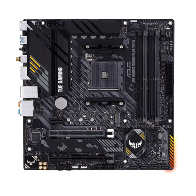华硕A520M/B550M电脑主板DDR4大师重炮手适配AMD锐龙5600/5700X - 白底图