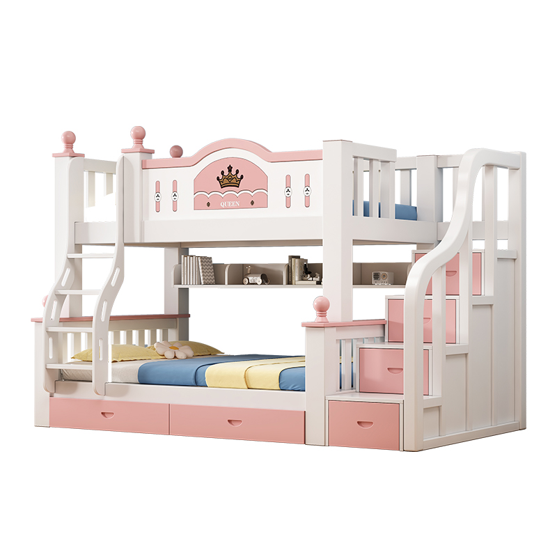 上下床双层床实木成人高低床儿童床全实木床上下铺木床双人子母床