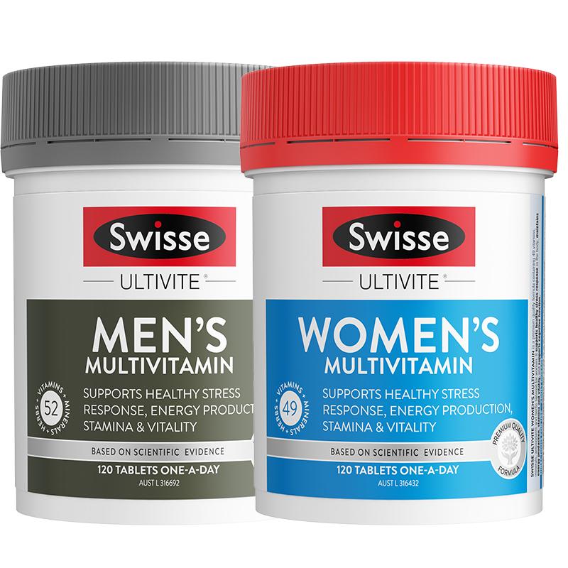 swisse斯维诗男士复合维生素 120片+swisse 女士复合维生素 120片