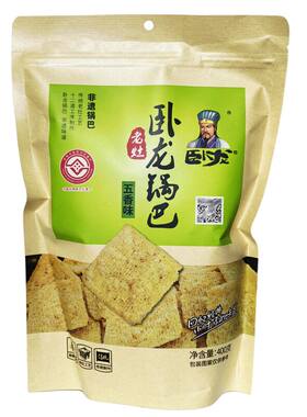 卧龙锅巴400克大包装麻辣味五香