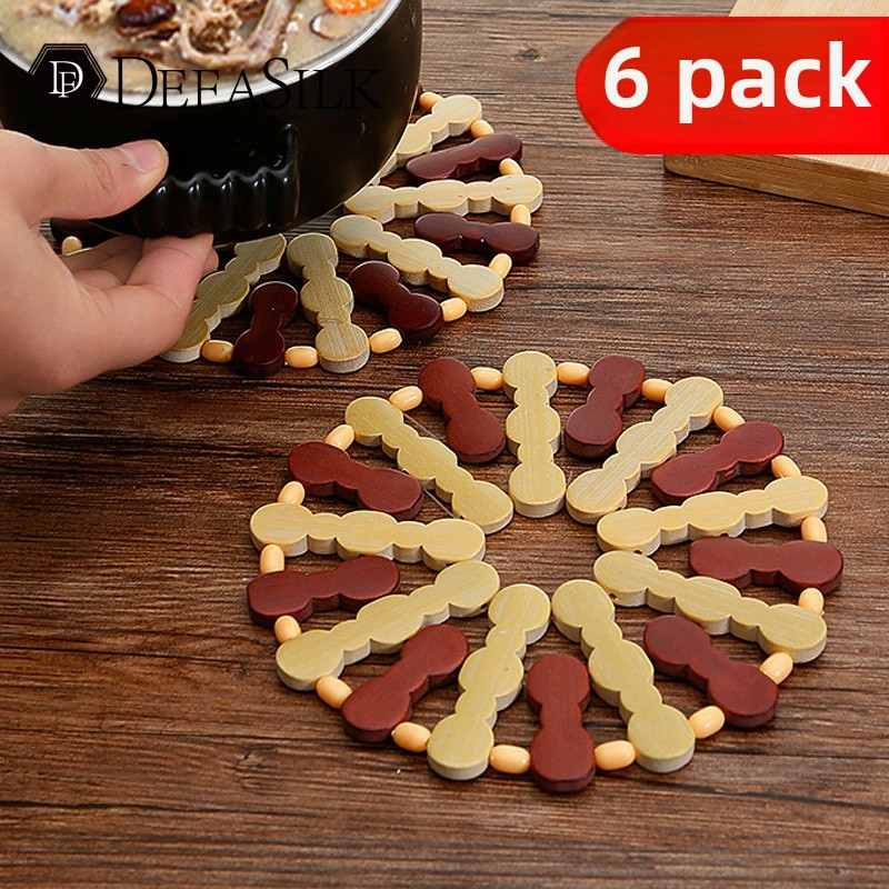 餐桌盘子隔热垫子锅垫餐桌上的防烫家用放菜垫锅底的竹垫碗垫饭桌