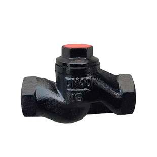 H11T-16升降式卧式止回阀 铸铁内牙丝扣单向阀DN25 40 50 6分 1寸