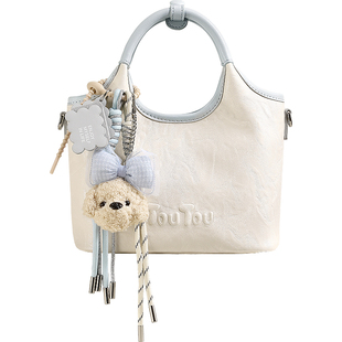 TOUTOU新款菜篮子托特包手提水桶包大容量通勤百搭腋下斜挎包女款