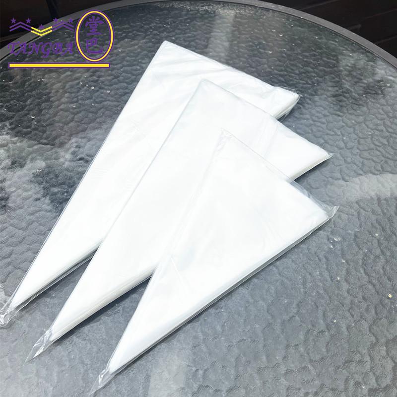 堂巴烘焙工具100个 一次性LDPE加厚挤花袋挤曲奇裱花袋6c厚三角袋