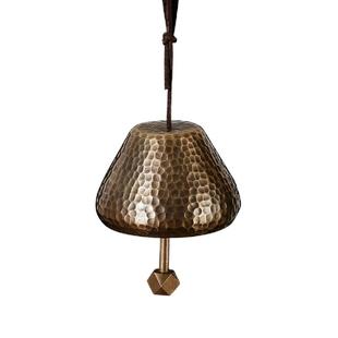 山百集铜铃黄铜风铃千捶禅音布农铃手摇铜铃铛响声大户外福铃风铃