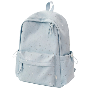 韩系ins风星星双肩包女 大容量初中女生高中学生书包休闲旅行背包