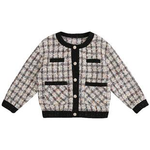 IVY HOUSE常春藤儿童装女童秋冬季款 小香风毛呢外套连衣裙亲子装