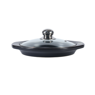 郸韵商用耐高温干烧砂锅特浅锅干锅菜蒜蓉虾仁煲煎锅平底锅煎炒锅