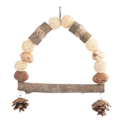 CAIYA鹦鹉天然秋千啃咬玩具