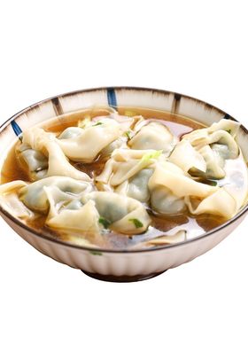 新派素食佛家纯净素手工荠菜大馄饨速冻早餐寺院斋菜云吞抄手混沌
