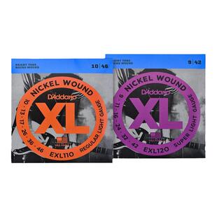 达达里奥电吉他琴弦EXL120防锈011电吉他弦线全套EXL110一套009