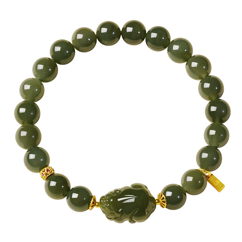 宫里上新和田玉手串天然玉石貔貅手链女款送妈妈生日母亲节礼物