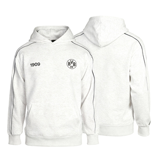 【官方正版】多特蒙德足球俱乐部｜米白色连帽卫衣秋冬简约帽衫