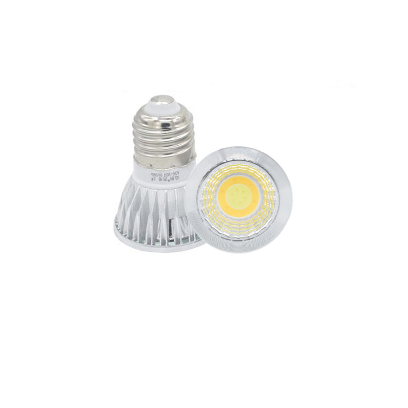 三色变光LED灯杯COB射灯泡E27E14大小螺口GU10卡GU5.3插脚3W5W7W