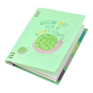 KACO活页本笑脸SMILEYWORLD联名款B5笔记本不易硌手横线本可爱卡通本子初高中学生磨砂外壳考研记事本小清新