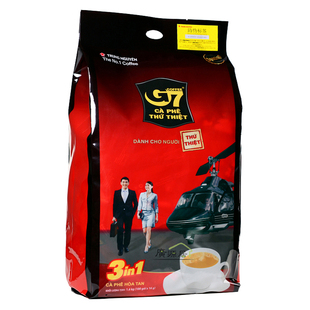 越南进口中原G7咖啡原味三合一速溶咖啡1600g越文版100条特浓包邮