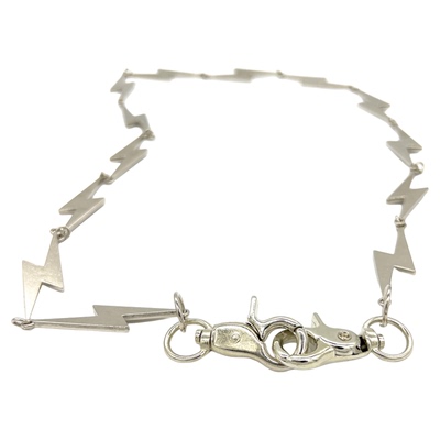 国潮闪电裤链装饰腰链男女朋克嘻哈蹦迪港风洗脸发带腰带欧美街舞