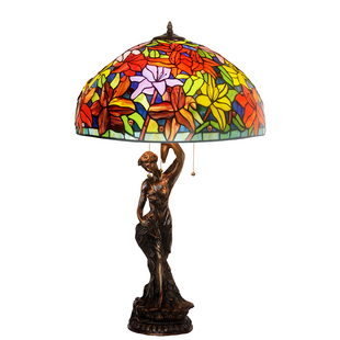 【百合花】豪蒂灯饰 22寸欧美复古典全铜增值传世收藏客厅大台灯