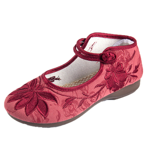 女士秀花鞋老北京绣花布鞋女民族风女鞋夏季中国风妈妈鞋40-50岁