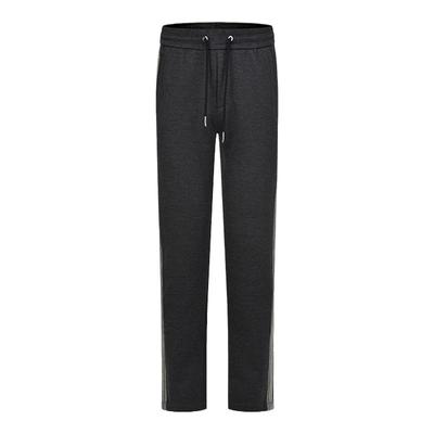 RARE威雅男裤 秋冬新款男士长裤侧缝拼接灰色毛料黑色直筒休闲裤