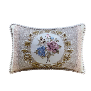 高端欧式沙发靠垫简约客厅靠枕轻奢大号抱枕套大靠背垫长方形抱枕