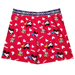 孖烟通动漫青年卡通内裤男士平纯棉运动休闲四角阿罗裤潮款家居裤