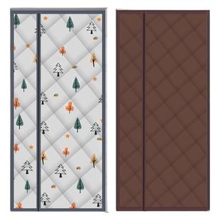 侧开棉门帘冬季保暖防风加厚家用冬天保温隔音自吸隔断帘防寒挡风