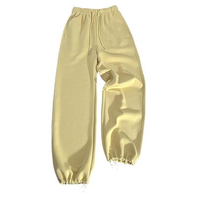 两穿抽绳女裤束脚阔腿裤女