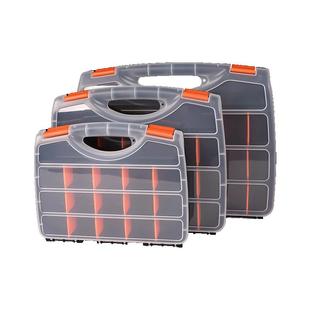 美科手提式零件盒分格箱钻头五金塑料零件工具子盒螺丝分类收纳盒