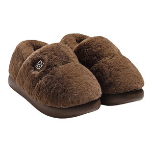 日本防臭男士棉拖鞋男款冬天2025新款包跟家居厚底防滑保暖加绒鞋