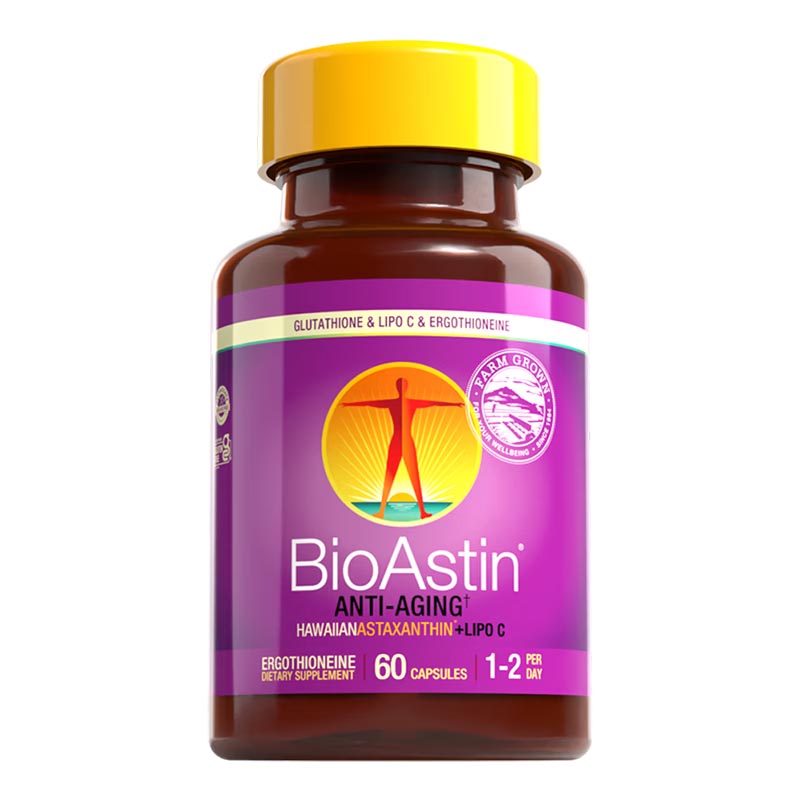 BioAstin百奥斯汀麦角硫因复配天然虾青素60粒原装进口抗氧御养