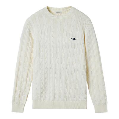 GANT/甘特男士纯棉圆领长袖针织