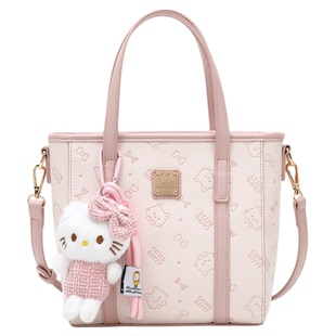 官网正品Cow&Kitty2026新款卡通印花托特包女手提单肩斜挎水桶包