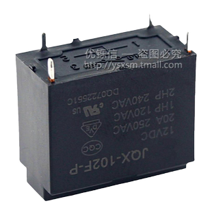 空调继电器JQX-102F-P-12VDC HF102F-DC12V4脚20A250V24VDC