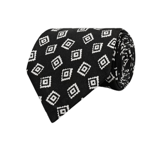 26夏季新品SUITSUPPLY黑色图纹领带