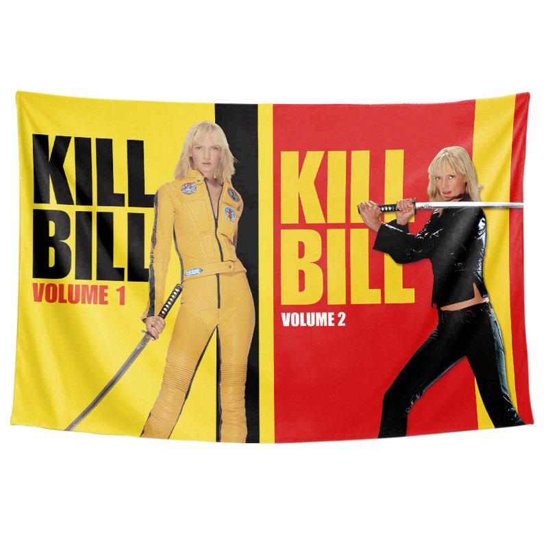 杀死比尔Kill Bill昆汀电影定制周边装饰画背景墙布海报挂毯挂布