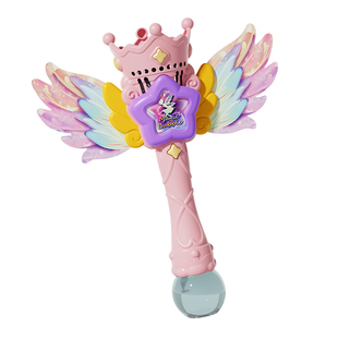 儿童魔法泡泡机公主仙女棒女孩发光女童玩具3到6岁以上2026火爆款