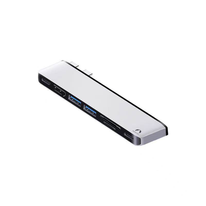 snowkids扩展坞适用苹果macbookair&pro视频高清4k60hz三屏同显直插贴合款集线器usbhub读卡s