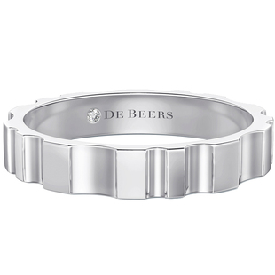 【礼物】De Beers 戴比尔斯 RVL 白金戒指 3.6MM