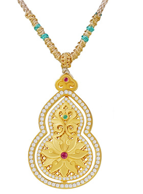 宫里上新千福聚祥纯银葫芦项链