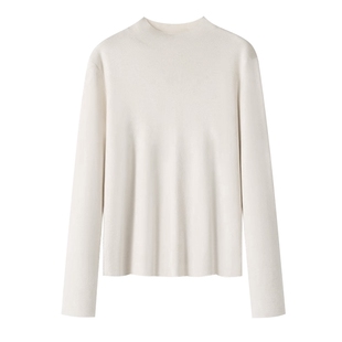 毛衣大码女胖mm2026新款春装200斤遮肚显瘦半高领内搭基础打底衫